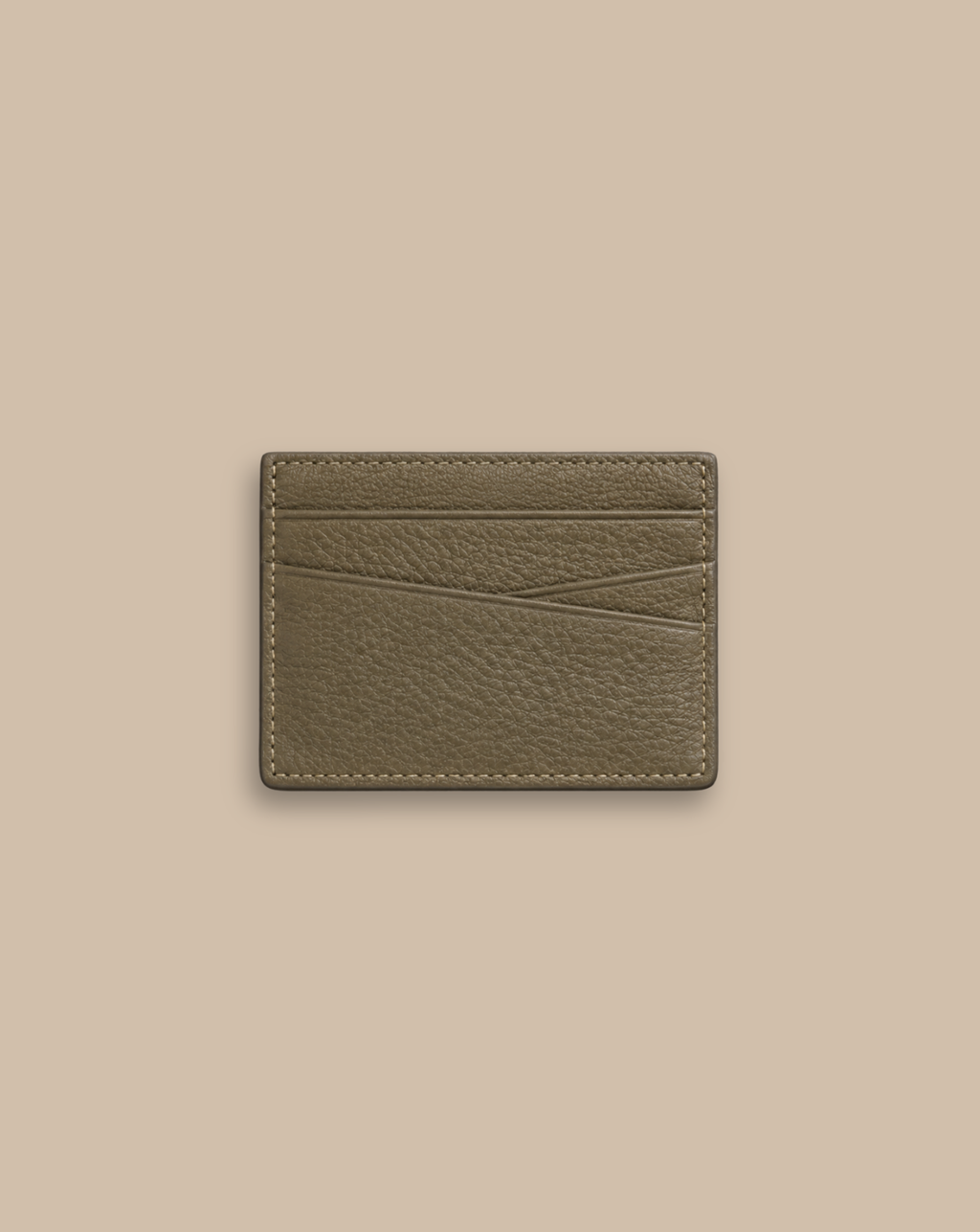 Slant Leather Cardholder