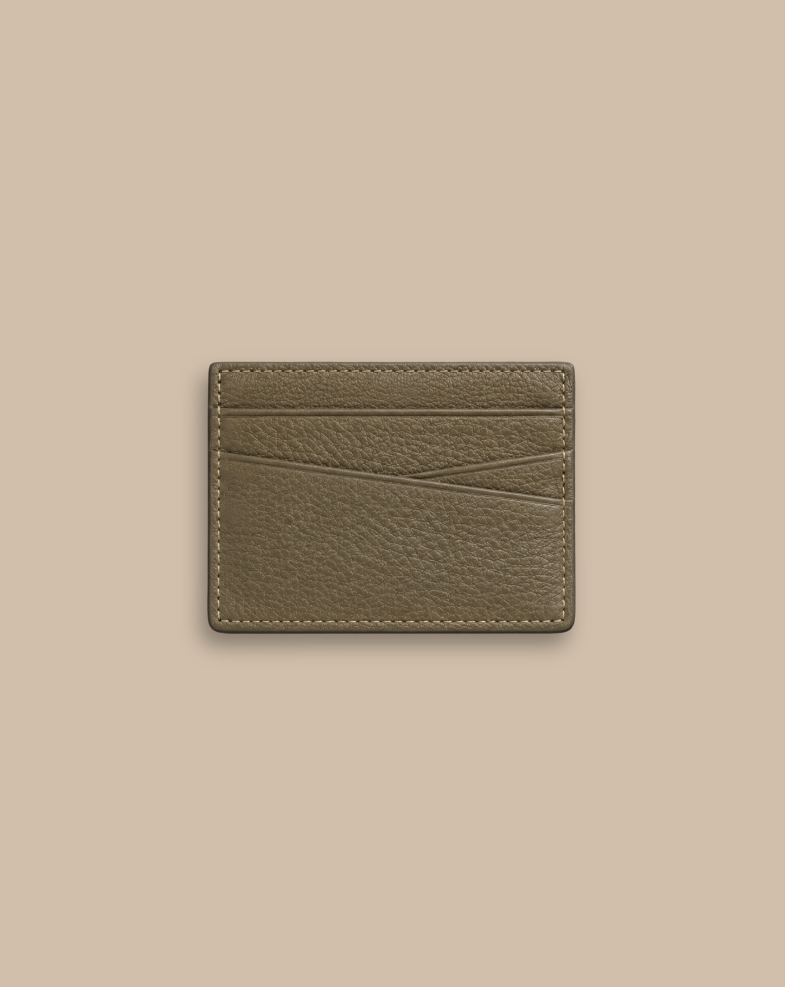 Slant Leather Cardholder