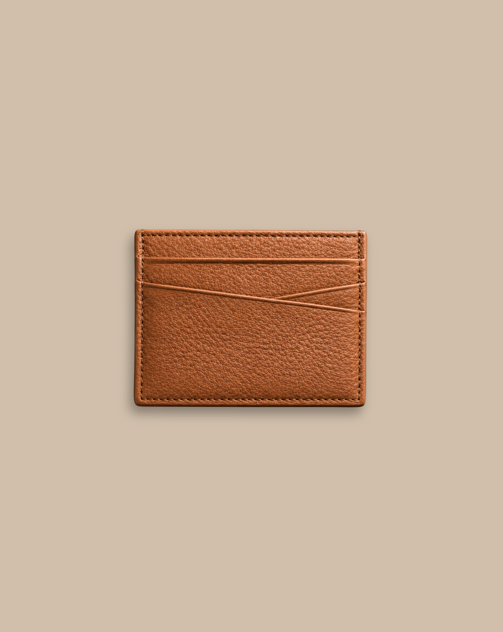 Slant Leather Cardholder