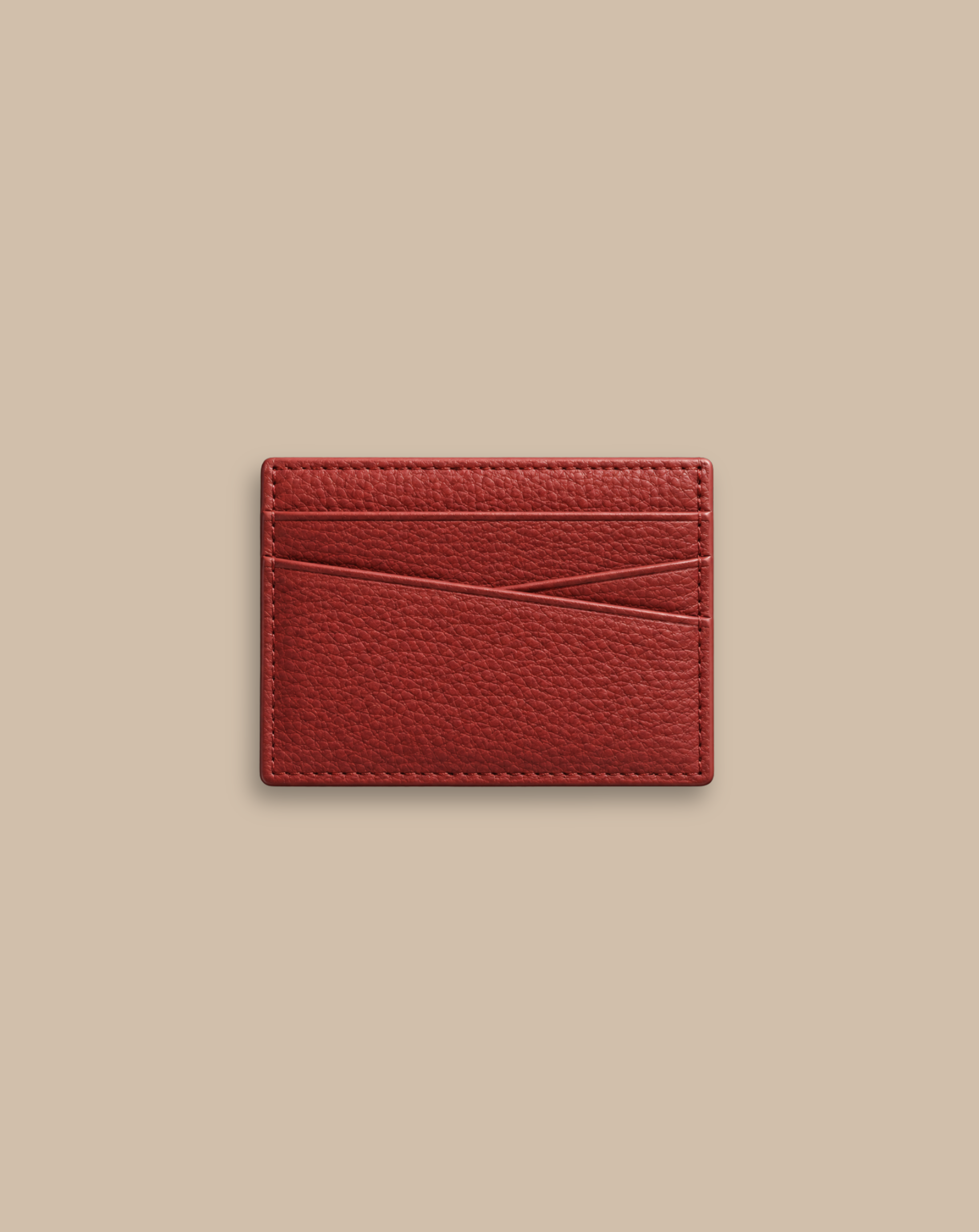 Slant Leather Cardholder