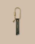Brass Leather Keyring